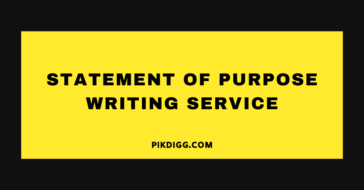 Statement of Purpose Writing Service