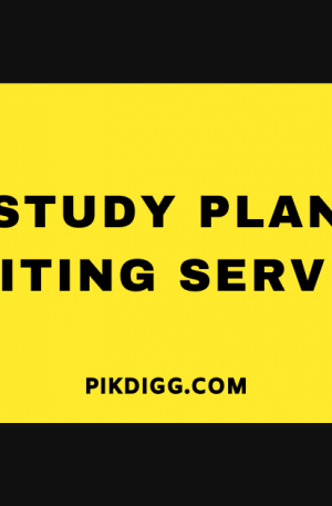 Study Plan Writing Service