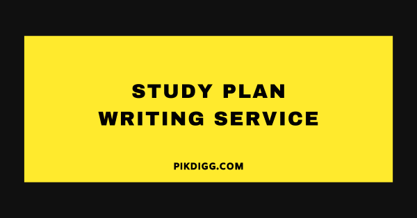 Study Plan Writing Service