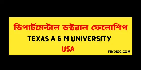Texas A & M University Doctoral Fellowships