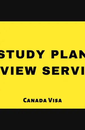 Canada study plan review service