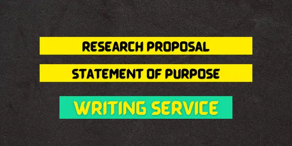 SOP and research proposal writing services